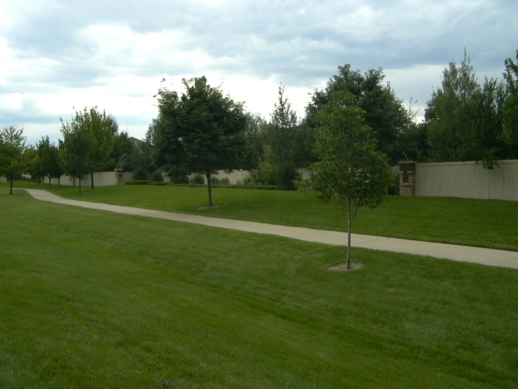 the common area, along 17th Ave